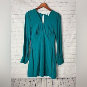 BCBGeneration Green/Blue Mini Dress Long Sleeve Size 2